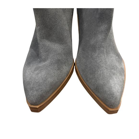 New to Posh B 🔆| Marc Fisher Gadri Chelsea Ankle Boots Size 6.5 Grey Suede - Picture 5 of 5